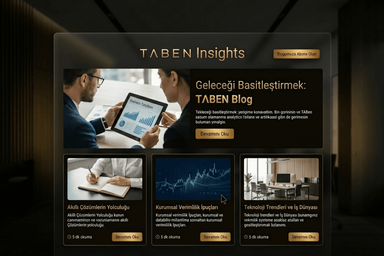 Taben Blog — smart solutions, corporate efficiency and technology trends